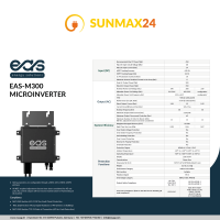 400W / 300W WiFi Balkonkraftwerk 2x200W full black 1m