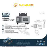 810W / 600W WiFi Balkonkraftwerk PV-Module 1m Anschlusskabel