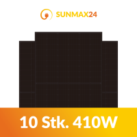 10x 410W Solarmodul randlos EAS-S410/RL/FB full black