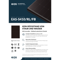 34x 410W Solarmodul randlos EAS-S410/RL/FB full black